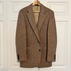 Vintage Harris Tweed Brown Blazer
